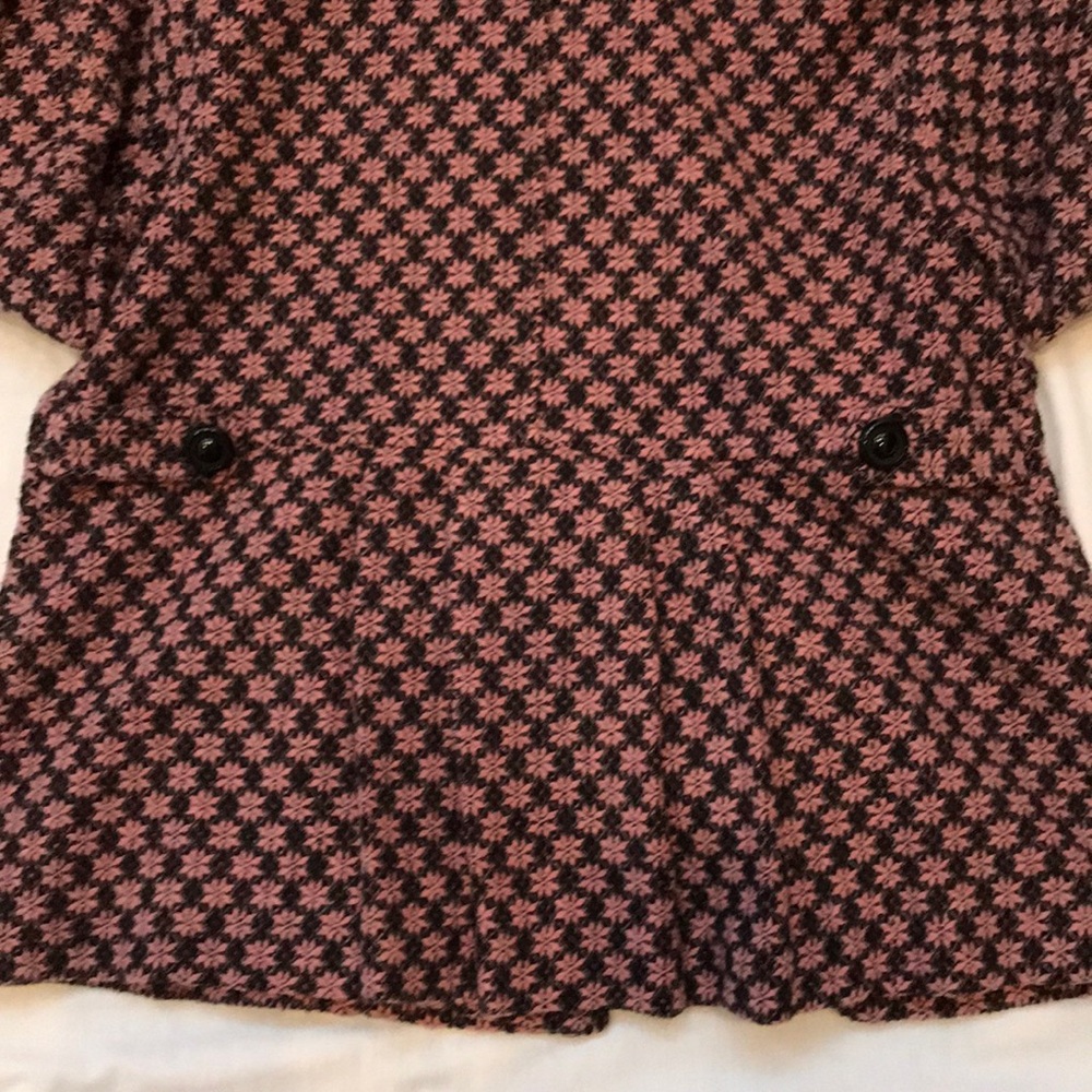 Maestro Lined Pea Coat- 3- Button Front- Size Med - image 4